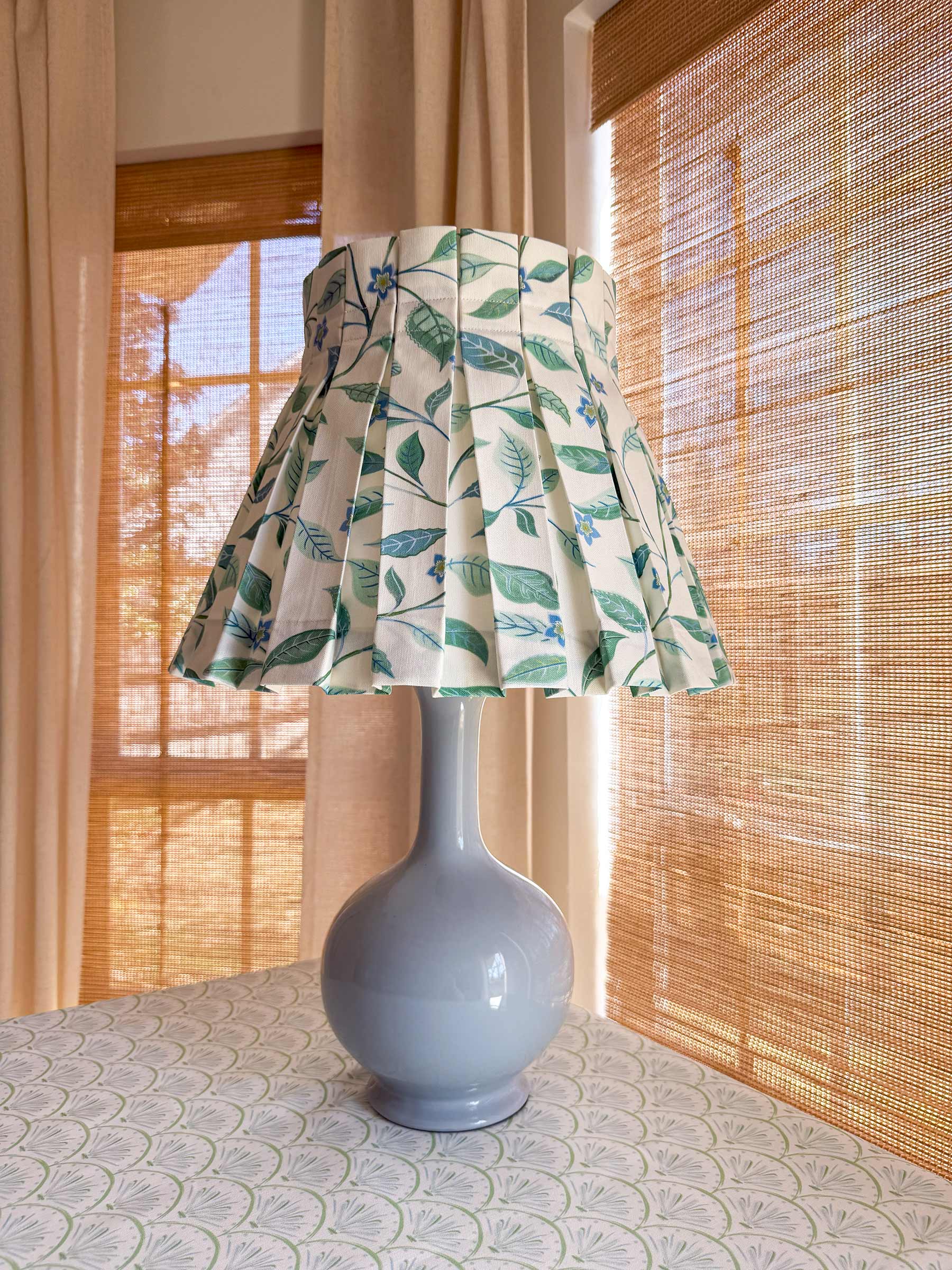 ELYSSE CLASSIC BOX PLEAT LAMPSHADE | PEACOCK