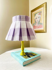 PLAID CLASSIC BOX PLEAT LAMPSHADE | PURPLE