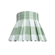 PLAID CLASSIC BOX PLEAT LAMPSHADE | GREEN