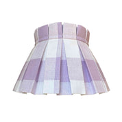 PLAID CLASSIC BOX PLEAT LAMPSHADE | PURPLE