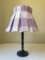 PLAID CLASSIC BOX PLEAT LAMPSHADE | PURPLE