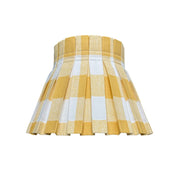 PLAID CLASSIC BOX PLEAT LAMPSHADE | YELLOW