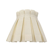 SOLID CLASSIC BOX PLEAT LAMPSHADE | IVORY