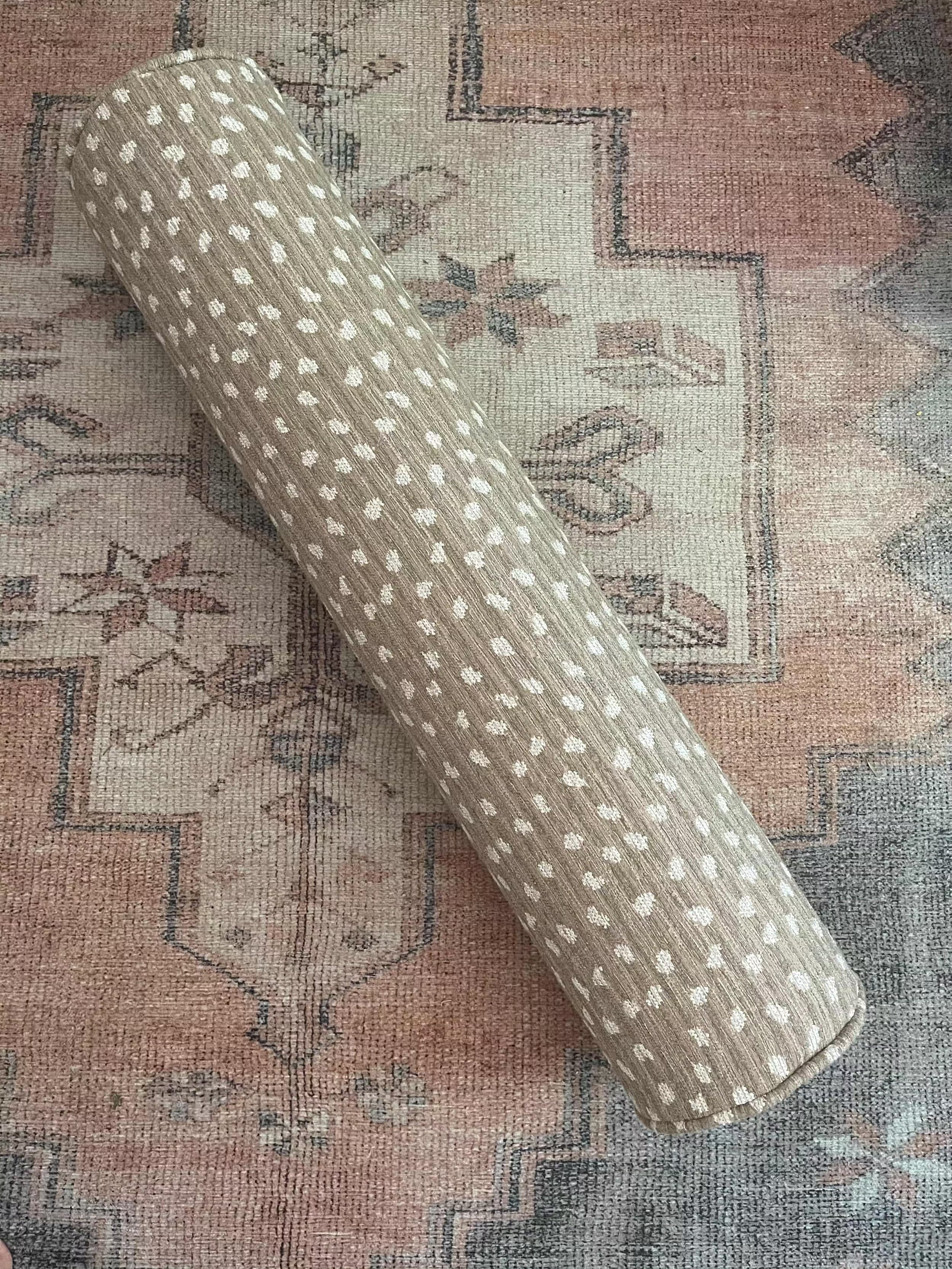 Cielle Home Neutral Dots Bolster Pillow