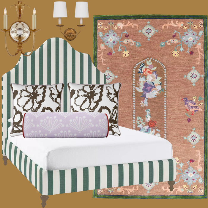 Rich-hued Bedroom Soft Furnishing