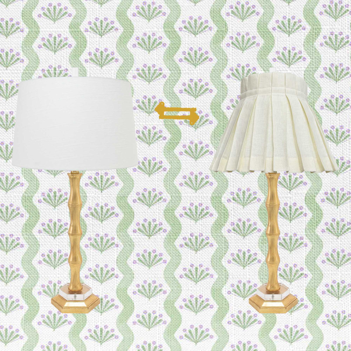 pleated lampshade versus drum lampshade
