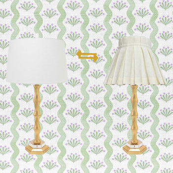 pleated lampshade versus drum lampshade