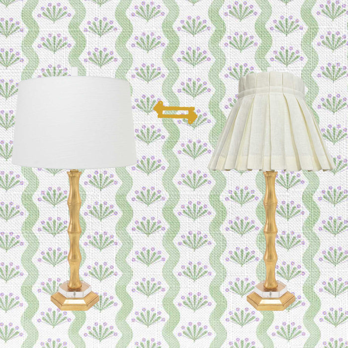 pleated lampshade versus drum lampshade