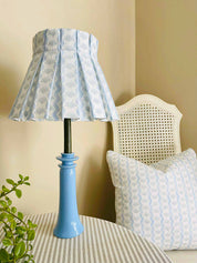 BABY RIVIERA CLASSIC BOX PLEAT LAMPSHADE | PASTEL BLUE