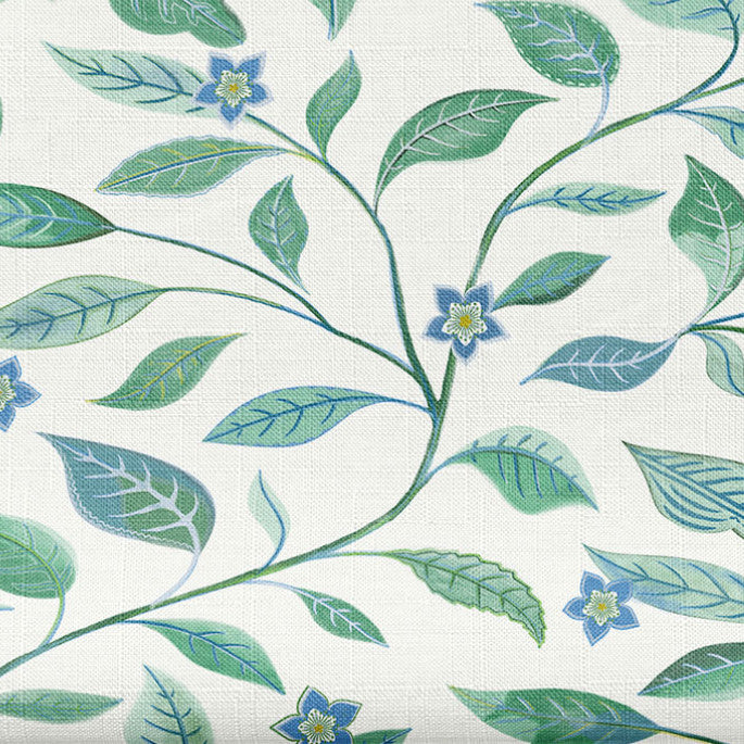 ELYSSE FABRIC SWATCH | PEACOCK