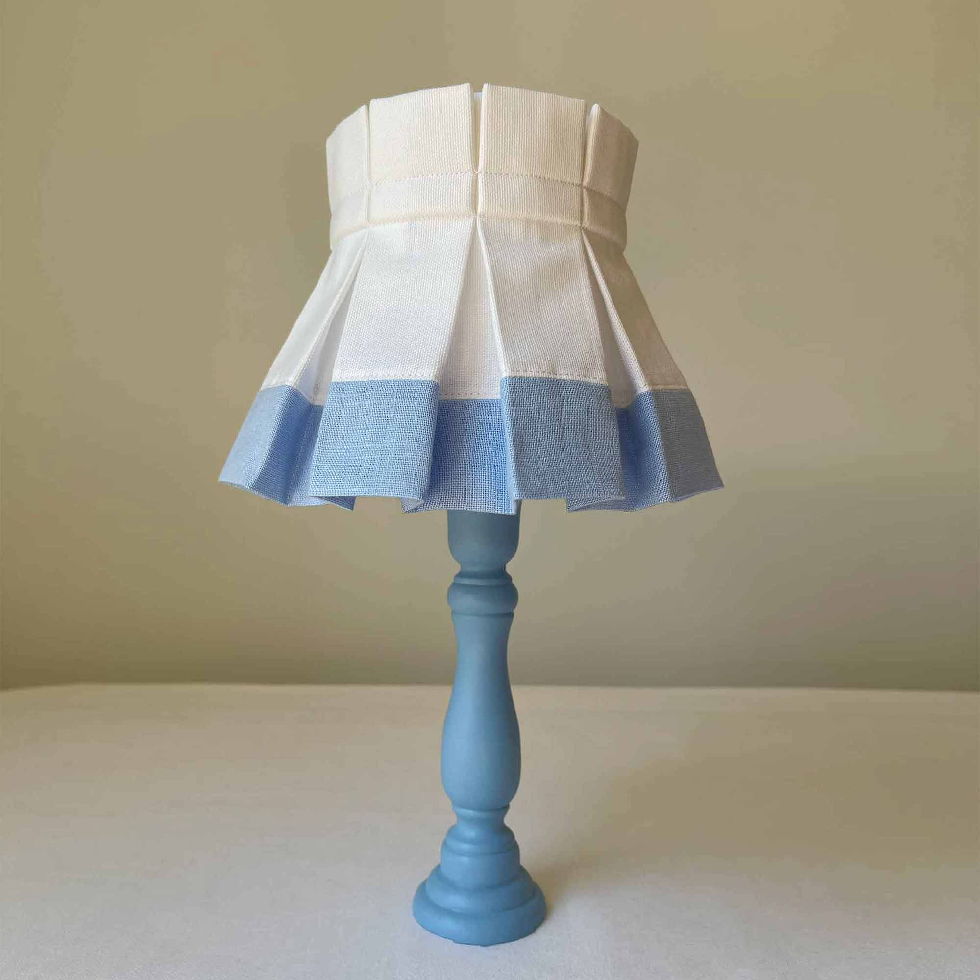 Colorblock Classic Box Pleat Lampshade - Thumbnail 3
