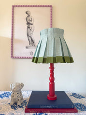 COLORBLOCK CLASSIC BOX PLEAT LAMPSHADE | SEAFOAM/FOREST