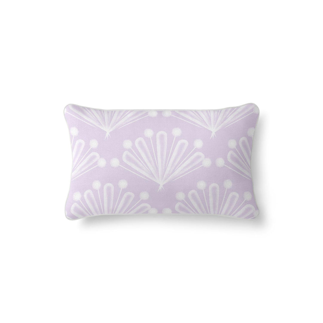 Large Throw Pillows, Grey Purple and Blue Lumbar Decorative Pillow