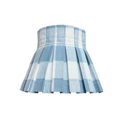 PLAID CLASSIC BOX PLEAT LAMPSHADE | BLUE