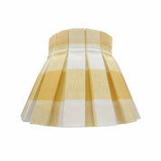 PLAID CLASSIC BOX PLEAT LAMPSHADE | YELLOW