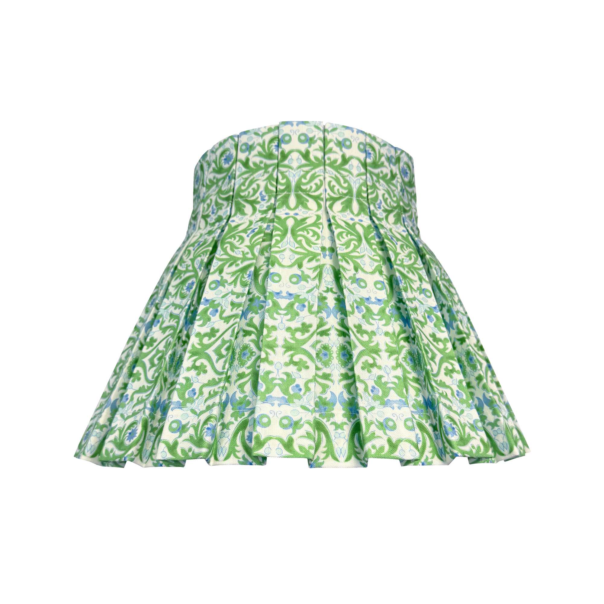Green floral patterned lampshade skirt 