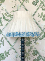 SIENA-TRIM BOX PLEAT LAMPSHADE | AZZURRO