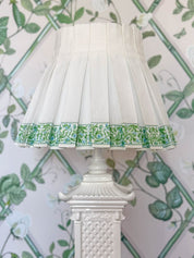 SIENA-TRIM BOX PLEAT LAMPSHADE | VERDE
