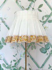 SIENA-TRIM BOX PLEAT LAMPSHADE | ORO