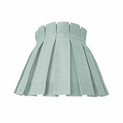 SOLID CLASSIC BOX PLEAT LAMPSHADE | SEAFOAM