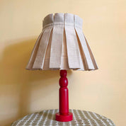 SOLID CLASSIC BOX PLEAT LAMPSHADE | TAN