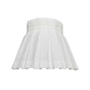 SOLID CLASSIC BOX PLEAT LAMPSHADE | WHITE