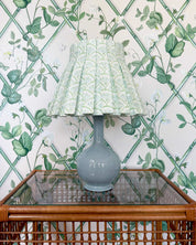 VALENCIA BOX PLEAT LAMPSHADE | AQUA